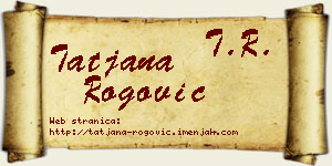 Tatjana Rogović vizit kartica